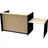 Kerkmann Empfangstheke Marino up & down Für 1 Person mit Besprechungtisch 85,0 x 98,0 cm (BxT), eiche 253,0 x 98,0 x 112,0 cm