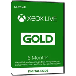 Xbox Live Gold - 6 Monate Mitgliedschaft [EU]