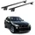 Aurilis OMAC Dachträger Aluminium TÜV geprüft für BMW X1 E84 F48 2009-2022 – Für integrierte Dachreling – T Nut – Max 100 kg – 2 Schlösser Schwarz
