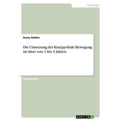 Die Umsetzung der Kneipp-Säule Bewegung im Alter von 1 bis 3 Jahren