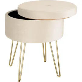 Tectake 403955 Hocker, - Beige