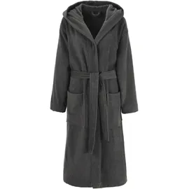 Bruno Banani Unisex-Bademantel BRUNO BANANI "Robby, ideal für Sauna & Spa, Standardlänge & Überlänge" Gr. M, grau (anthrazit), L:120cm, Walkfrottee, Hausmäntel, Damen & Herren Bademäntel, Baumwolle, mit Taschen, Sauna, XS-3XL, Topseller