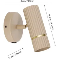 EGLO 1er LED Spot Caminia sandfarben GU10