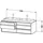 Duravit Ketho 140x55x49,6cm, f EWT, 4 La, B li, Tau