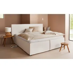 Polsterbett "Isaline", beige, B:213cm L:213cm, 100% Polyester, LEGER HOME BY LENA GERCKE, Betten, Polsterbett Polsterbett ohne Bettkasten, wahlweise ohne Matratze oder mit 3 Matratzenarten, Kopfteilhöhe 107 cm