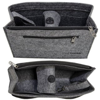 Dune Design Handtaschen Organizer 27x10x16cm Filz Tasche Innentasche Grau