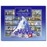 Lindt Schokolade Swiss Geschenkbox Napolitains | 142 g Napolitains | ca. 25 x Mini Schokoladentäfelchen aus feinster Vollmilchschokolade | Schokoladentafel | Schokoladengeschenk