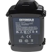 EXTENSILO 3x Akku kompatibel mit Worx WX800.9, WX800.9 MAX,