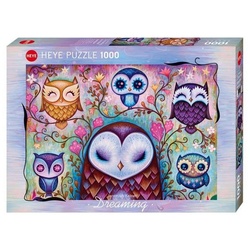 HEYE Puzzle 297688 – Great Big Owl, Dreaming, 1000 Teile -…, 1000 Puzzleteile bunt
