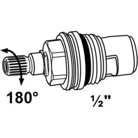 Kirchhoff Keramik-Oberteil 180°-Verschluss 1/2