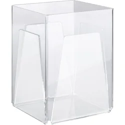 Viereckaufsteller, Acryl,  A6, Acryl (PMMA), transparent