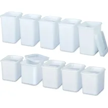BRB-Lagertechnik Vorratsdosen Set 5 x 2 l und 5 x 3 l 10-tlg. weiß