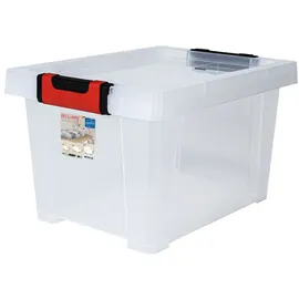 Eda Aufbewahrungsbox 49,4 x 38,8 x 23 cm 1-tlg. Transparent/Schwarz/Rot