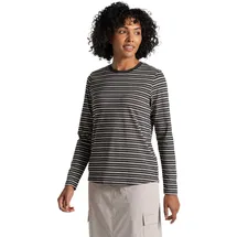 Craghoppers Nosilife Akona Langarm-t-shirt - Charcoal Stripe - 38