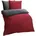Melangebiber Rot-Anthrazit 200 x 200 cm 2 x 80 x 80 cm