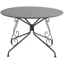 vente-unique Gartentisch Ø 120 x 74 cm Anthrazit