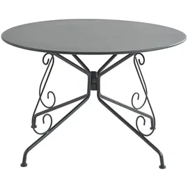 vente-unique Gartentisch Ø 120 x 74 cm Anthrazit