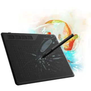 GAOMON S620 Grafiktablett, Stifttablett mit 4 Tasten und Stift, Zeichentablett für OSU, Malen, Arbeiten & Lernen