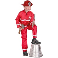FRIES NEU Kinder-Kostüm Feuerwehr, rot, 2-TLG. Gr. 104