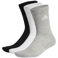 adidas Cushioned Crew Socken 3er Pack Medium Grey Heather / White / Black 40-42