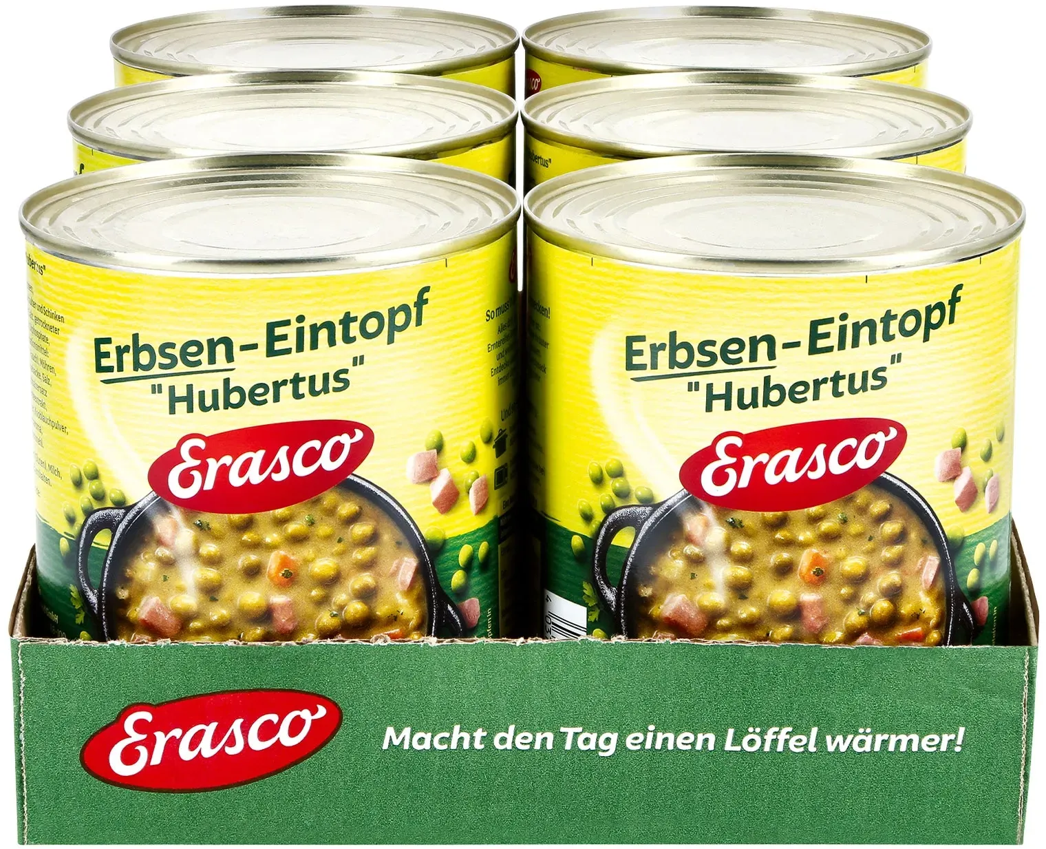 Erasco Erbsen-Eintopf Hubertus 800 g, 6er Pack