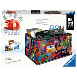 Ravensburger Puzzle - 3D Puzzles - Aufbewahrungsbox Die drei ??? - Praktischer Organizer für"Die drei ???"Fans