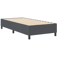 VidaXL Boxspringbett Dunkelgrau 80x200 cm Cordstoff