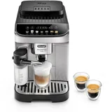 De'Longhi Magnifica Evo ECAM292.81.SB, Kaffeevollautomat mit Milchsystem, 7 Direktwahltasten für Cappuccino, Espresso und weitere Kaffeespezialitäten, Bedienfeld, 2-Tassen-Funktion, Silber/Schwarz