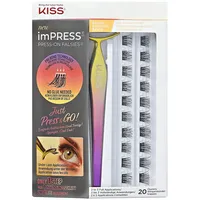 Kiss imPRESS Falsies - Natural Künstliche Wimpern Schwarz
