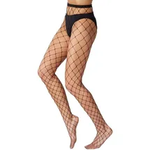 dressforfun Kostüm Netzstrumpfhose Schwarz Einheitsgröße