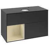 Villeroy & Boch Finion G89, 1000x603x501mm, Black Matt/Lacquer/Silk Grey Matt