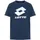 lotto Print-Shirt LOTTO, Mädchen, Gr. 122/128, blau (marineblaus), 100% Cotton, unifarben, normal, Rundhals, gerader Abschluss, Shirts, - mit angesagtem Crewneck