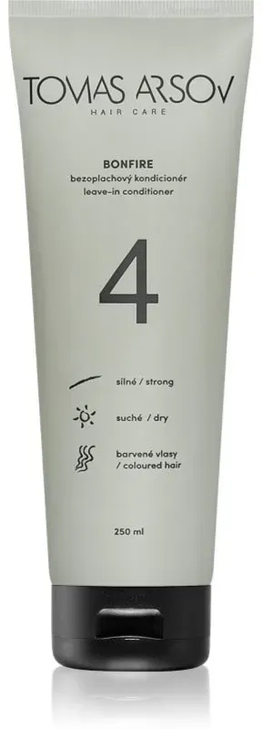 Tomas Arsov Bonfire Leave On Conditioner pflegender nicht-ausspülbarer Conditioner für sanfte und beschädigtes Haare 250 ml