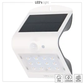 LED's Work Außenleuchte Solar 1,5 W 220 lm Bewegungsmelder weiß
