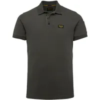 PME Legend Poloshirt mit Logostickerei, grau