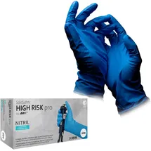 AMPri Einweghandschuhe Nitril, HIGH RISK PRO, puderfrei, Gr. 2XL