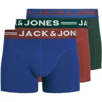 JACK & JONES JACLICHFIELD TRUNKS 3er Pack Fired Brick / Scarab / Sodalite Blau M