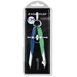 STAEDTLER Geometriezirkel Mars 556 blau/grün 556 00-MA1 Comfort Display