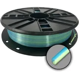 Ampertec 3D-Filament Seiden-PLA Magic türkis+hellgrün mit Perlglanz 1.75mm 500g Spule