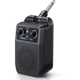 LEKATO Mini Gitarrenverstärker 5W, Tragbarer Gitarre Verstärker, Wiederaufladbarer Taschen-Verstärker mit Bluetooth, Plug-in Amp Combo mit Multieffekte Clean Overdrive Distortion Reverb für E-Gitarren