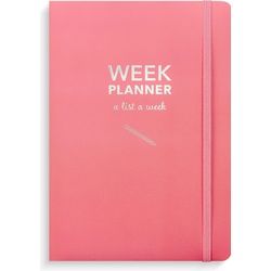 Burde Publishing AB, Kalender, Burde Week Planner undated pink (Harter Einband, Englisch)