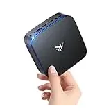 NiPoGi AK1PLUS Mini PC Ιntel Alder Lake-Ν N95(bis zu 3,4 GHz) 8GB DDR4 256GB SSD,Micro PC, 2,5-Zoll-SSD/Gigabit Ethernet/2.4+5G WiFi/BT4.2/4K@60Hz UHD Dual Display Mini Computer Büro/Schule