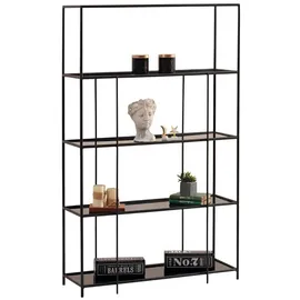 JVmoebel Bücherregal 27 x 160 x 100 cm Schwarz