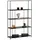 JVmoebel Bücherregal 27 x 160 x 100 cm Schwarz