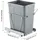 Vevor ausziehbarer Mülleimer 35 Qt grau