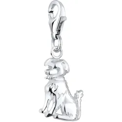 Elli Hund Tier Freund 925 Sterling Silber Charms & Kettenanhänger   Damen 