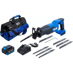 BGS 7393 Satz Akku Säbelsägen bürstenlos mit Akku & Schnell Ladegerät 18 Volt