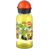 Emsa N30511 Kids Tritan Trinkflasche | Fassungsvermögen: 0,4 Liter| 100% sicher/praktisch/hygienisch/dicht/unbedenklich | cleverer Trinkverschluss | robust| Design: Road Works