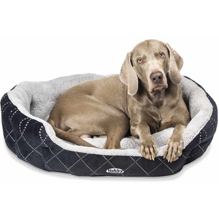 Komfortbett Ceno oval schwarz/grau