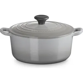 Le Creuset Signature Bräter 24 cm rund perlgrau